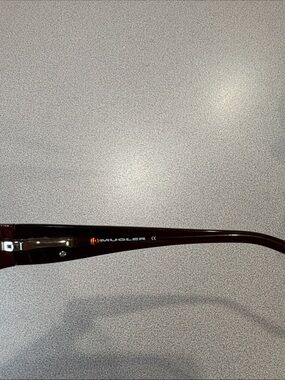 Rectangular Brown Reader Glasses - Mugler